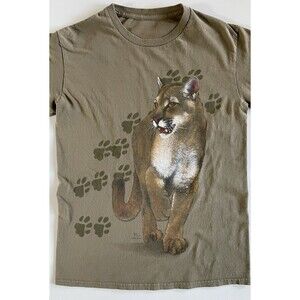 Small Vintage Y2K Cougar Graphic T-Shirt